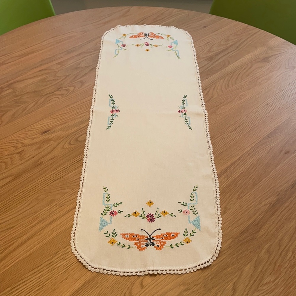 Vintage Butterfly Dresser Scarf